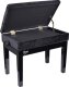 V-Tone V-TONE ŁAWA 2 WL ława do pianina ze schowkiem WELUR BK 3