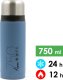 Laken Termos St. Steel Thermo Bottle - Niebieski - 0.75l 1