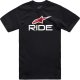 Alpinestars T-shirt ALPINESTARS RIDE 4.0 CSF TEE, Black/White/Red Rozmiar: XL 1