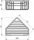 Koszyk prysznicowy Sourcing CORNER SHOWER BASKET BLACK 1