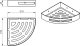 Koszyk prysznicowy Sourcing CORNER SHOWER BASKET NERVA 1