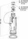 NICOL WATER FLUSH MECHANISM 3V10S 3