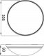 Lampa sufitowa Pawbol Plafon Pawbol Pantera D.3190CM 1x18W E27 IP54, IK10 czarny/mleczny 1