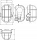 Lampa sufitowa Pawbol Oprawa kanałowa Pawbol Owal100 D.3155 100W E27 IP44 biała 8