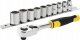 Zestaw narzędzi Stanley STANLEY ZESTAW KLUCZY  11el. 3/8" +GRZECHOTKA 72T 1