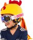 Collargo Nakładka na kask dziecięcy Kurczak 3