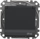 SCHNEIDERE Gniazdo schuko Schneider Sedna Design SDD214023 z przesłonami IP44 czarny antracyt Design & Elements 1