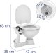 MSW Toaleta jachtowa stacjonarna ceramiczna z pompką ręczną 230 x 210 mm Toaleta jachtowa stacjonarna ceramiczna z pompką ręczną 230 x 210 mm 6