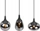 Lampa wisząca DELIGHT Trio Lumina 317000332 lampa wisząca zwis 3x40W E14 czarna 2