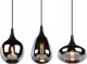 Lampa wisząca DELIGHT Trio Lumina 317000332 lampa wisząca zwis 3x40W E14 czarna 3
