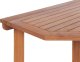 Beliani Stolik balkonowy składany akacjowy 110 x 47 cm jasne drewno TREIA 5