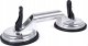 Sourcing Aluminum glass holder, double 1