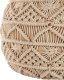 Beliani Puf ⌀ 40 cm beżowy KAYSERI 4