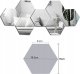 Tutumi Lustro  Hexagon 380515 komplet 8 szt 7