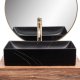 Umywalka Rea Umywalka nablatowa REA Inga Black Marble Mat 6