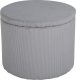 Venture Home Venture Home Puf Dunken, 51x51x43 cm, sztruksowy, szary 2