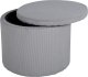 Venture Home Venture Home Puf Dunken, 51x51x43 cm, sztruksowy, szary 8
