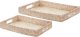 Beliani Zestaw 2 tac dekoracyjnych z rattanu naturalny NDEBELE 1