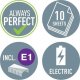 Zszywacz Leitz Zszywacz elektryczny na baterie WOW biały 3 lata gwarancji 10 kartek 6