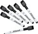 Nobo Marker sucho�cieralny mini czarny 6szt 6