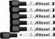 Nobo Marker sucho�cieralny mini czarny 6szt 7