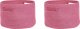 Beliani Zestaw 2 koszy bawełnianych różowy CHINIOT 1