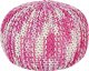 Beliani Puf 50 x 35 cm biało-różowy CONRAD 1