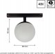 Lampa wisząca Sourcing SHIFT GLOBE LAMP 100X130MM WLD+40000 4