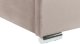 Beliani Łóżko z pojemnikiem welurowe 140 x 200 cm beżowoszare ROUEN 12