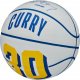 Wilson Wilson NBA Player Icon Stephen Curry Mini Ball WZ4007401XB białe 3 4