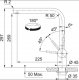 Bateria kuchenna Franke Faucet for washing machine Franke Atlas 115.0521.435 stainless steel 12