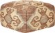 Beliani Puf jutowy 50 x 50 x 30 cm wielokolorowy URPAD 1