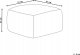 Beliani Puf jutowy 50 x 50 x 30 cm wielokolorowy URPAD 2