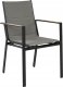 Beliani Zestaw ogrodowy stół i 4 krzesła czarny z szarym OLMETTO/BUSSETO 8