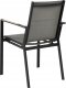 Beliani Zestaw ogrodowy stół i 4 krzesła czarny z szarym OLMETTO/BUSSETO 9