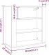 vidaXL Wysoka szafka, biała, materiał drewnopochodny 11