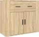 vidaXL vidaXL Witrynka, dąb sonoma, materiał drewnopochodny 7