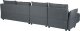 Beliani Narożnik prawostronny grafitowy TOMRA 4