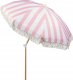 Beliani Parasol ogrodowy ⌀ 150 cm różowy z białym MONDELLO 5