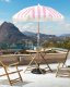 Beliani Parasol ogrodowy ⌀ 150 cm różowy z białym MONDELLO 10