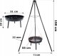 Maltec Grill Ogrodowy Wiszący Palenisko Trójnóg TripleBBQ GM10000 28
