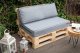 Blomster Zestaw na meble z europalet 120x80x15 jasny szary 1