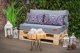 Blomster Zestaw na meble z europalet 120x80x15 jasny szary 2