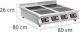 Royal Catering Kuchnia indukcyjna 4 palnikowa nablatowa timer 400 V 4 x 3500 W Kuchnia indukcyjna 4 palnikowa nablatowa timer 400 V 4 x 3500 W 5