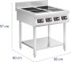 Royal Catering Kuchnia indukcyjna 4 palnikowa z otwartą podstawą 400 V 4 x 3500 W Kuchnia indukcyjna 4 palnikowa z otwartą podstawą 400 V 4 x 3500 W 5