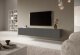 Selsey Szafka RTV Telire 175 cm Grafitowy z lamelowym frontem 2