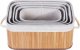 Beliani Zestaw 5 koszy bambusowych jasne drewno TALPE 7