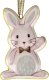 Witek Home Ozdoba wielkanocna Zając z muszką zawieszka ceramiczna 1