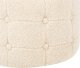 Beliani Puf boucle ⌀ 55 cm beżowy TAMPA 5