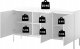 Selsey Komoda trzydrzwiowa Bemmi 150 cm Ciemnozielony 11